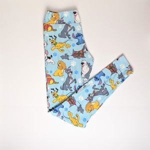 Disney Parks Soft Disney Dogs Leggings Size Small